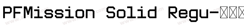 PFMission Solid Regu字体转换